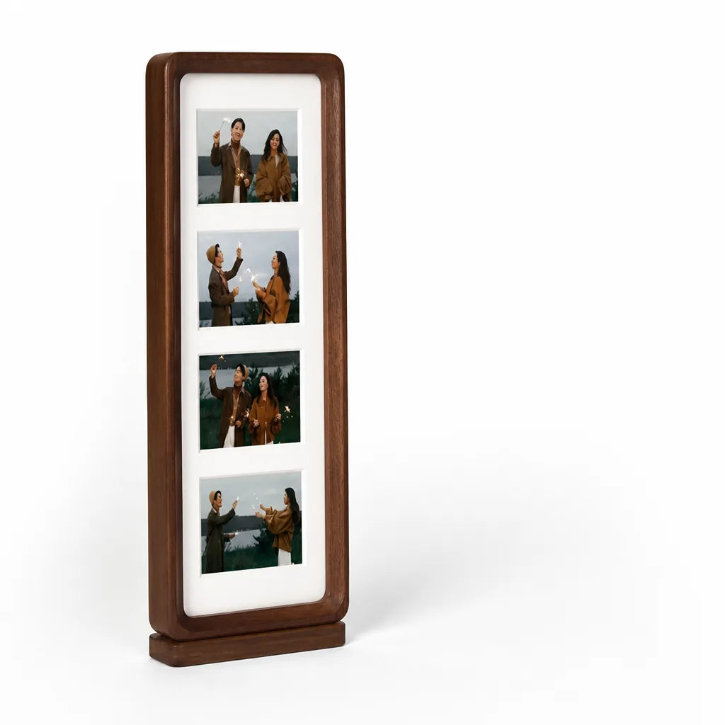 Vertical Multi-Photo Solid Wood Photo Frame (3-4 Photo Openings)
