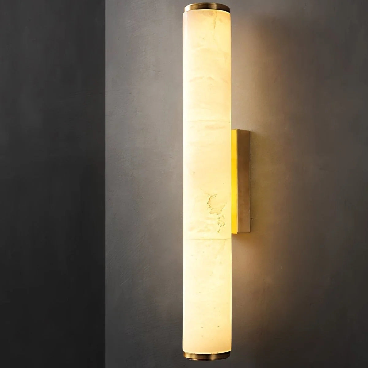 Wall Light Marble Effect Warm White LED Hardwired Installation