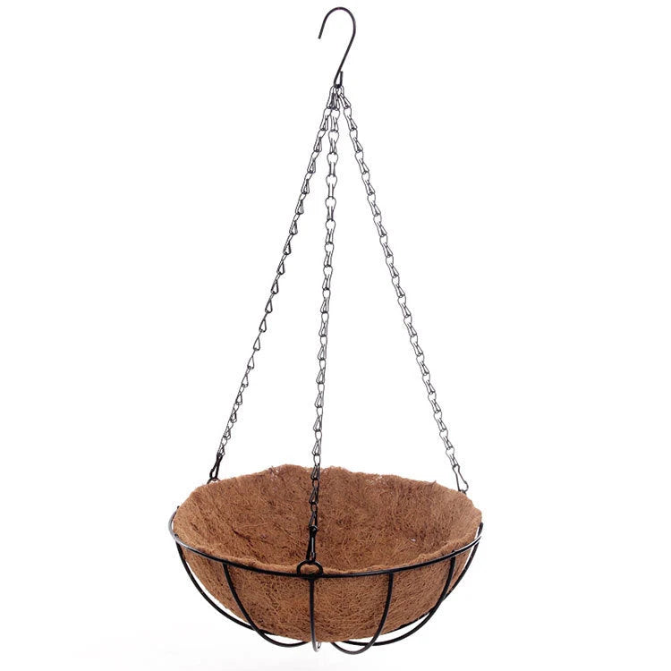 Wall Planter Half-Round Steel Frame Coir Liner