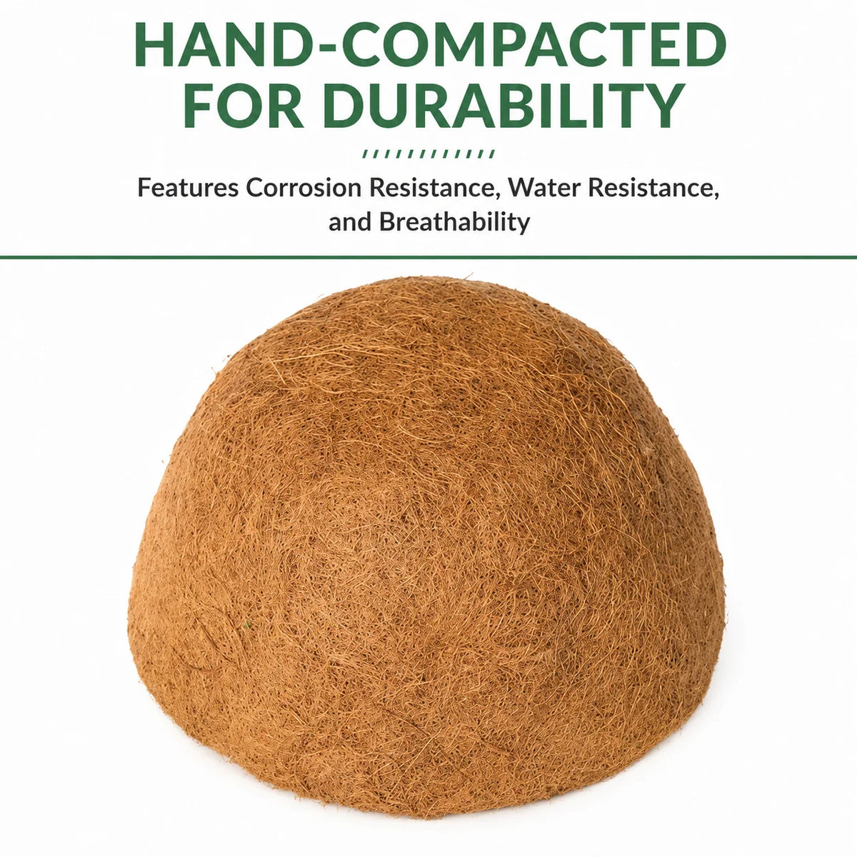 Wall Planter Half-Round Steel Frame Coir Liner
