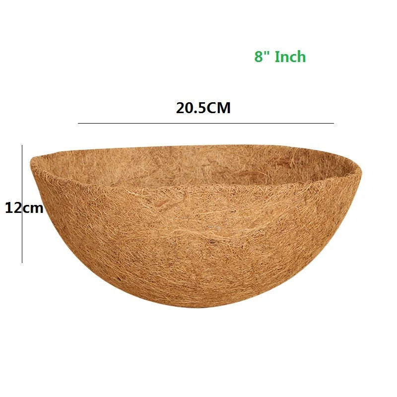Wall Planter Half-Round Steel Frame Coir Liner