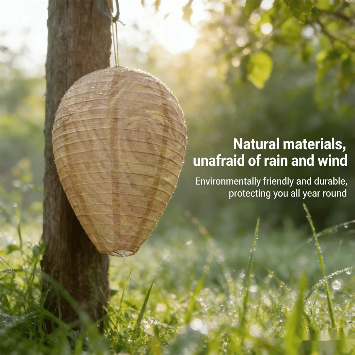 Wasp Decoy Nest Foldable Weather-Resistant Set of 2