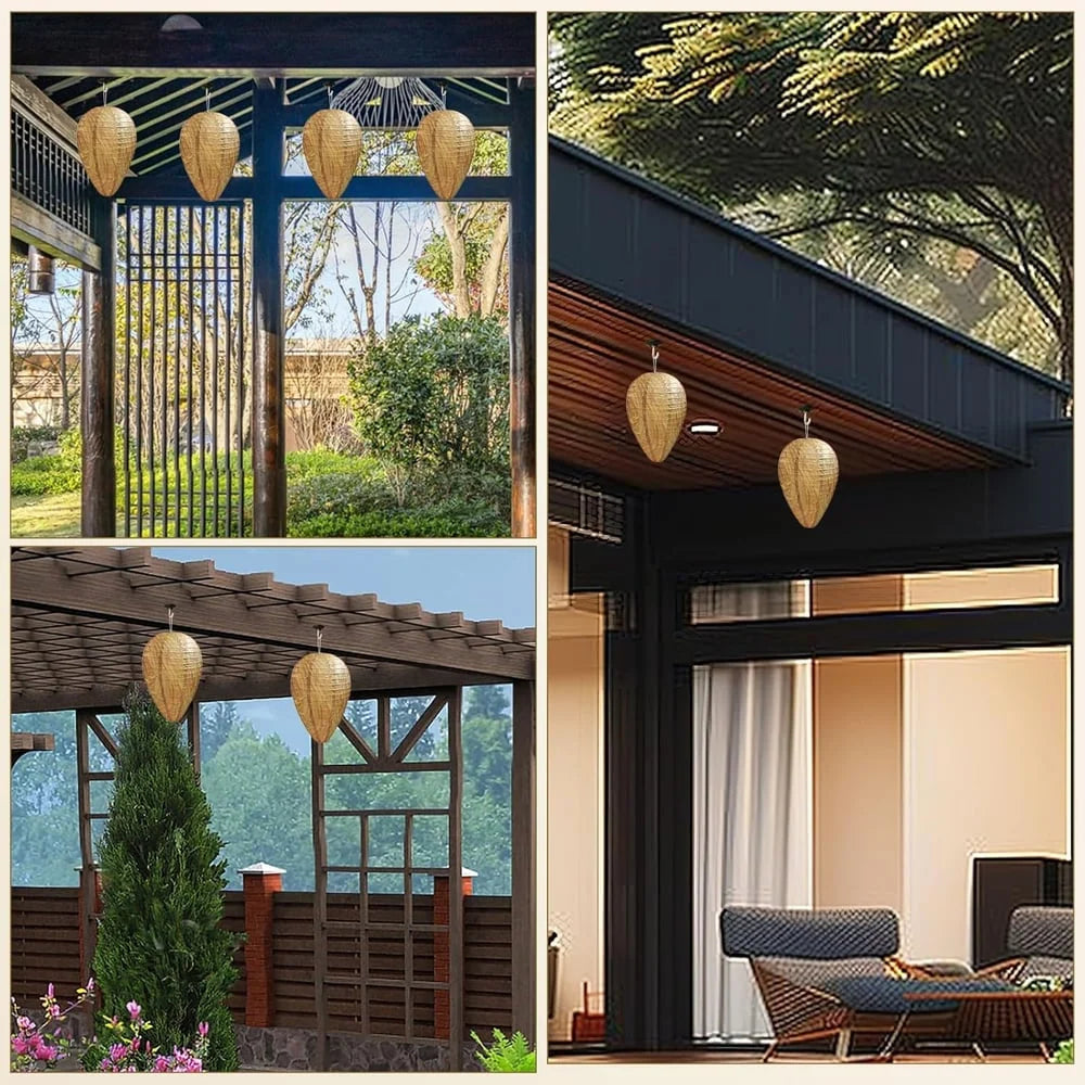 Wasp Decoy Nest Foldable Weather-Resistant Set of 2