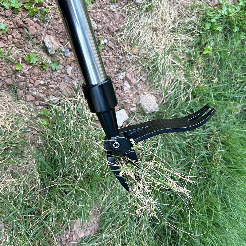 Weed Puller Long Handle Three-Claw Metal Head