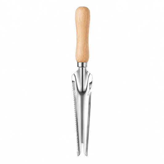 Weeding Shovel 5-in-1 Stainless Steel Blade Wooden Handle