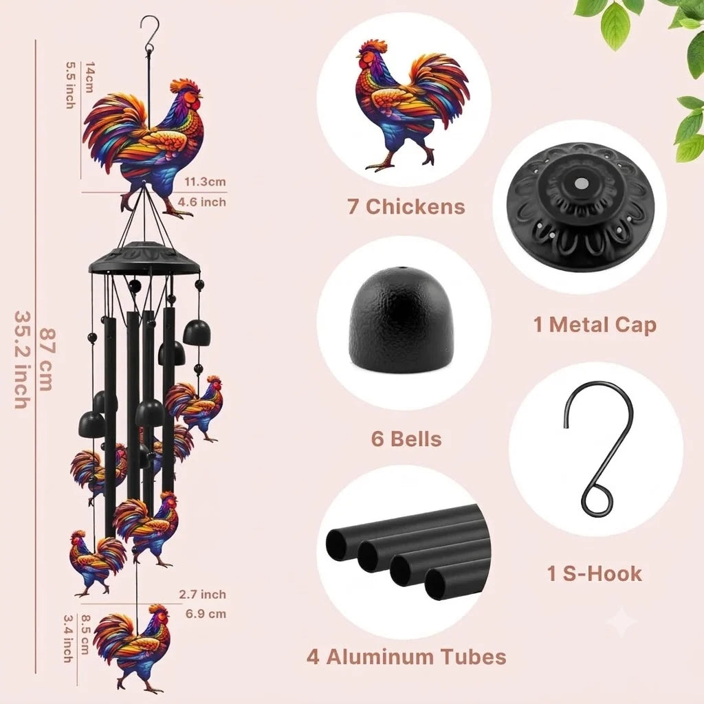 Wind Chime Aluminum Tubes Weather-Resistant Outdoor Decor