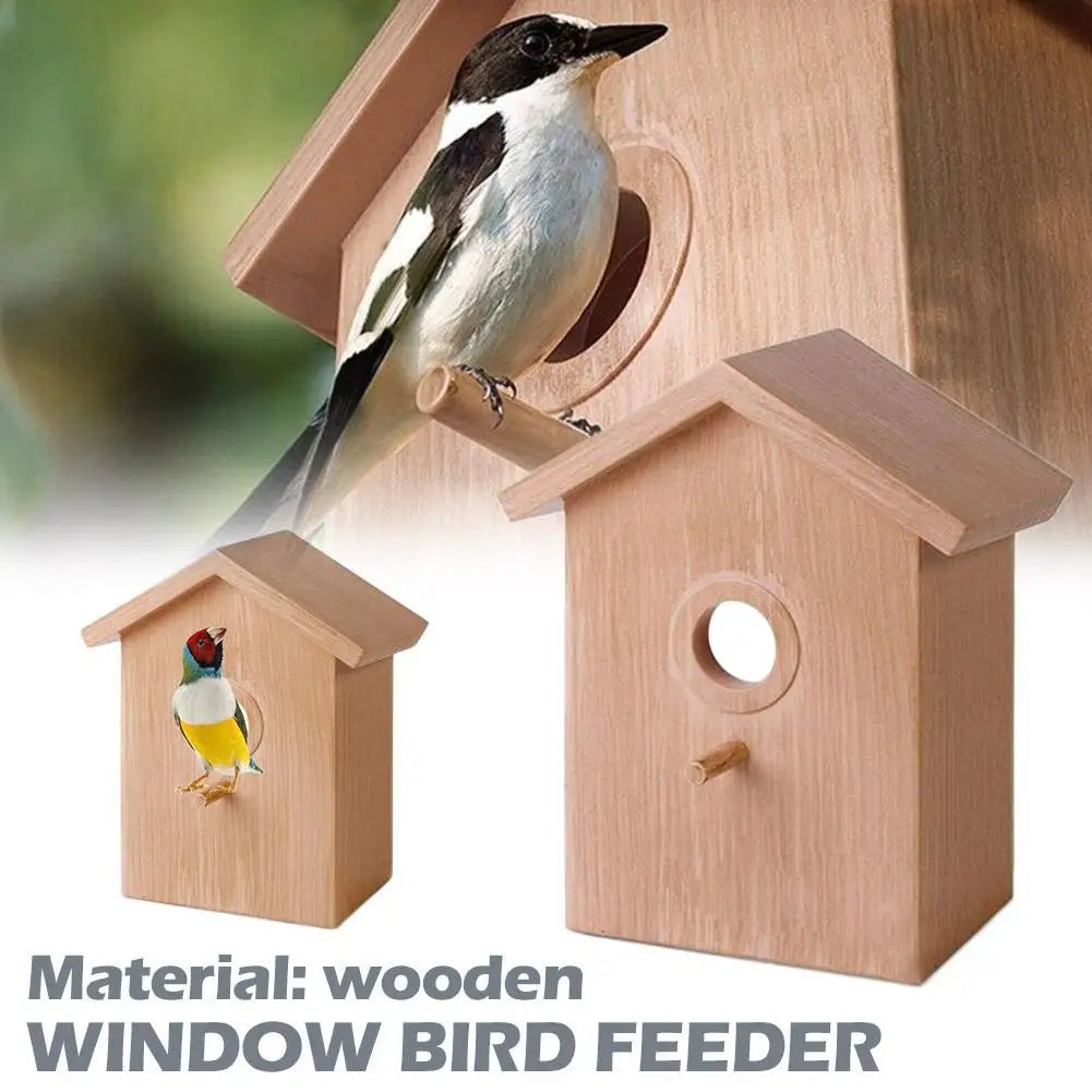 Window Bird Feeder Suction Cup Mount Removable for Easy Cleaning