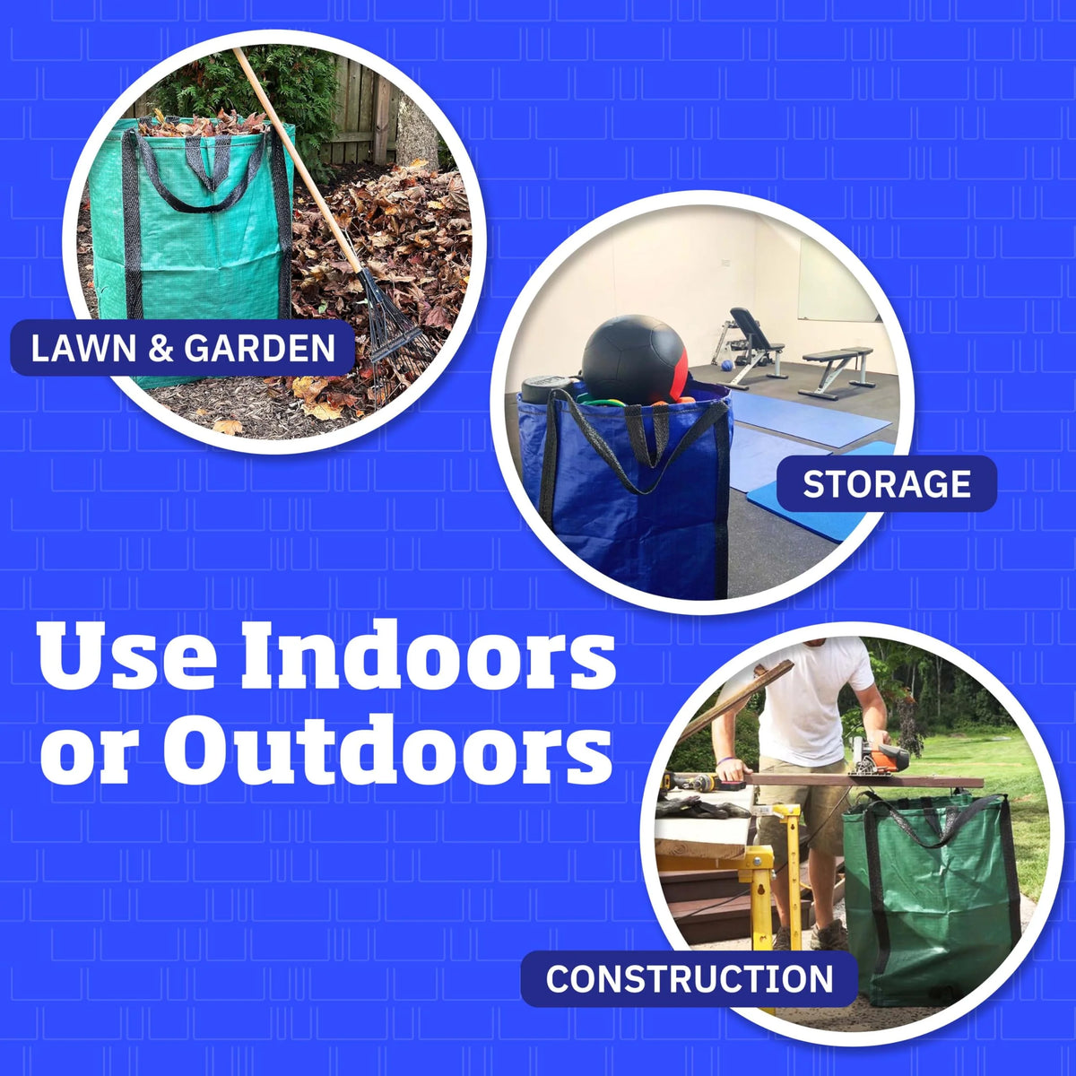 Yard Waste Bag 48 Gallon Self-Standing Tear-Resistant