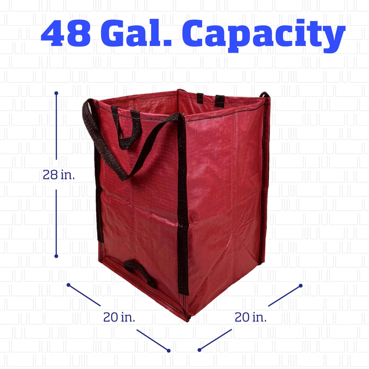 Yard Waste Bag 48 Gallon Self-Standing Tear-Resistant