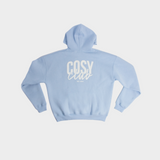 Unisex COSY CLUB oversized hoodie in light blue